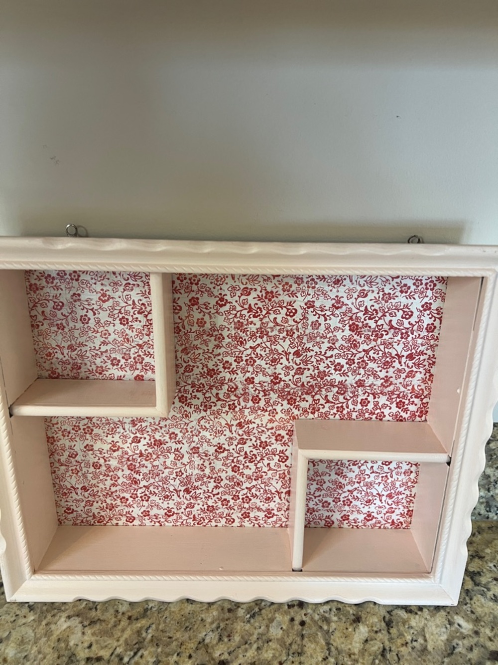 Shabby Chic Trinket Box Floating Shelf Upcycle - Picture 5 of 6